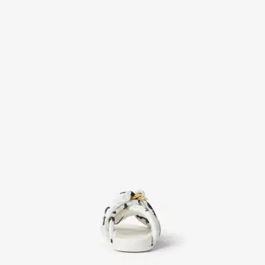 Fendi Padded double-band flat slides with decorative D-ring | Thumbnail 3 Fendi Padded double-band flat slides with decorative D-ring | Thumbnail 3