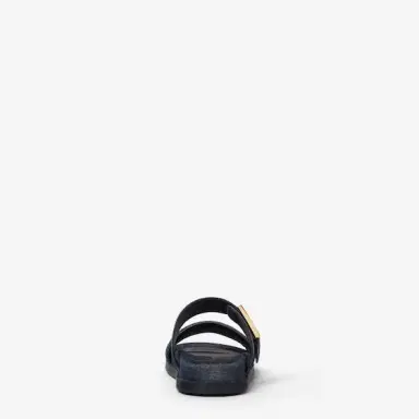 Fendi Double-band flat slides with FF Tube decorative buckle | Thumbnail 3 Fendi Double-band flat slides with FF Tube decorative buckle | Thumbnail 3