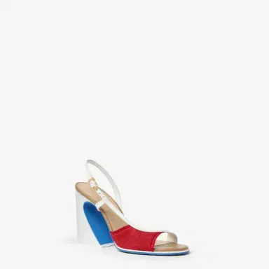 Fendi Asymmetric sandal with wide heel featuring the iconic Arco | Thumbnail 2 Fendi Asymmetric sandal with wide heel featuring the iconic Arco | Thumbnail 2