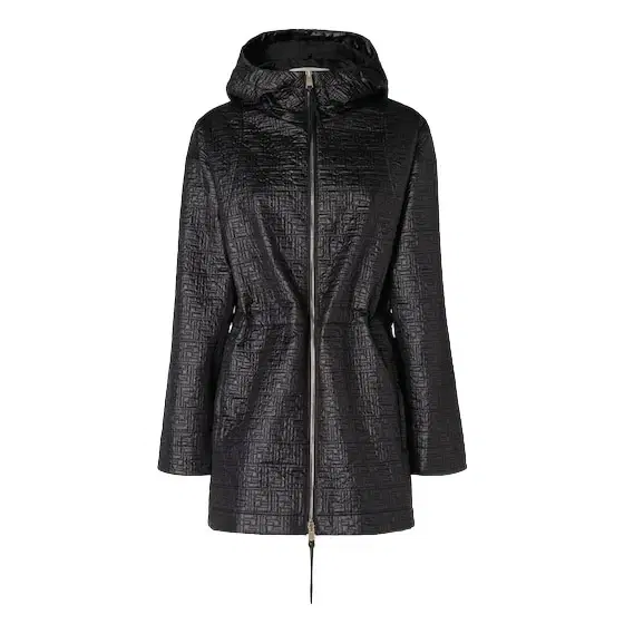 Long-sleeved parka with hood Long-sleeved parka with hood