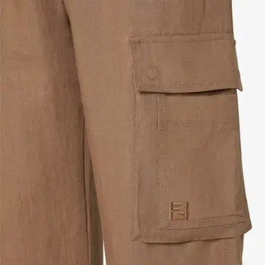 Fendi Straight-cut cargo trousers with belt loops at the waist | Thumbnail 3 Fendi Straight-cut cargo trousers with belt loops at the waist | Thumbnail 3