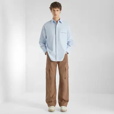 Fendi Straight-cut cargo trousers with belt loops at the waist | Thumbnail 4 Fendi Straight-cut cargo trousers with belt loops at the waist | Thumbnail 4