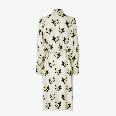 Fendi Midi shirt dress with classic shirt collar and long raglan | Thumbnail 2 Fendi Midi shirt dress with classic shirt collar and long raglan | Thumbnail 2