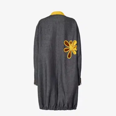 Fendi Tailoring-inspired midi overcoat with small lapel collar | Thumbnail 2 Fendi Tailoring-inspired midi overcoat with small lapel collar | Thumbnail 2