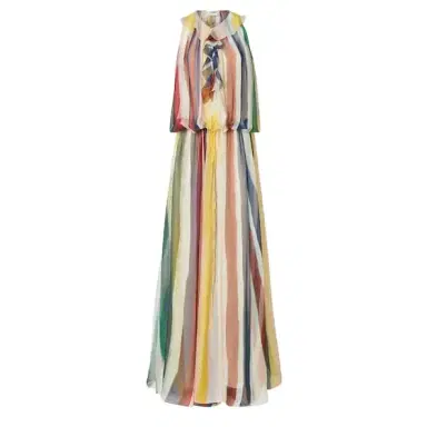 Fendi Long sleeveless dress with adjustable drawstring at | Thumbnail 1 Fendi Long sleeveless dress with adjustable drawstring at | Thumbnail 1
