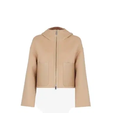 Fendi Reversible cropped, hooded jacket with patch pockets | Thumbnail 1 Fendi Reversible cropped, hooded jacket with patch pockets | Thumbnail 1