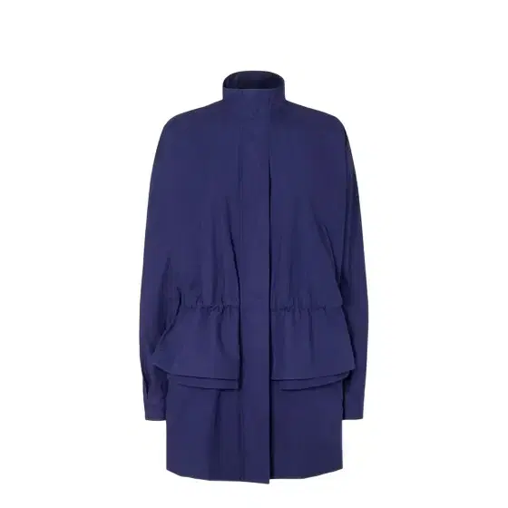 High-neck midi parka with wide low-set sleeves High-neck midi parka with wide low-set sleeves