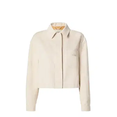 Fendi Cropped jacket with shirt collar and long sleeves | Thumbnail 1 Fendi Cropped jacket with shirt collar and long sleeves | Thumbnail 1