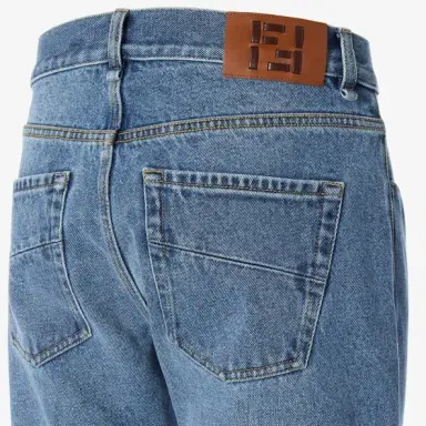 Fendi Slim-fit, straight-cut five-pocket trousers | Thumbnail 3 Fendi Slim-fit, straight-cut five-pocket trousers | Thumbnail 3