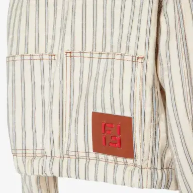 Fendi Cropped jacket with shirt collar and long sleeves | Thumbnail 3 Fendi Cropped jacket with shirt collar and long sleeves | Thumbnail 3