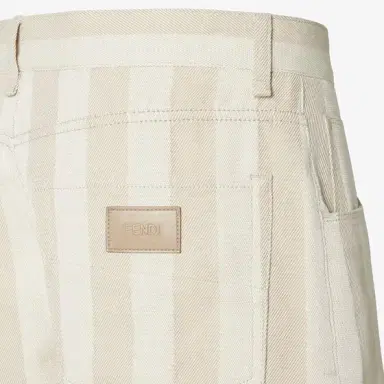 Fendi Straight-cut relaxed fit five-pocket shorts | Thumbnail 3 Fendi Straight-cut relaxed fit five-pocket shorts | Thumbnail 3