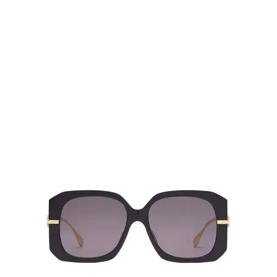 Oversized square Fendigraphy sunglasses in black acetate Oversized square Fendigraphy sunglasses in black acetate