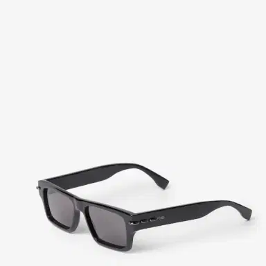 Fendi Rectangular Selleria glasses in black acetate | Thumbnail 2 Fendi Rectangular Selleria glasses in black acetate | Thumbnail 2