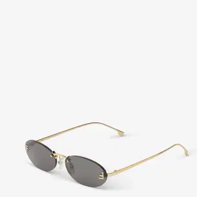 Fendi Oval First Crystal glasses with a gold-coloured | Thumbnail 2 Fendi Oval First Crystal glasses with a gold-coloured | Thumbnail 2