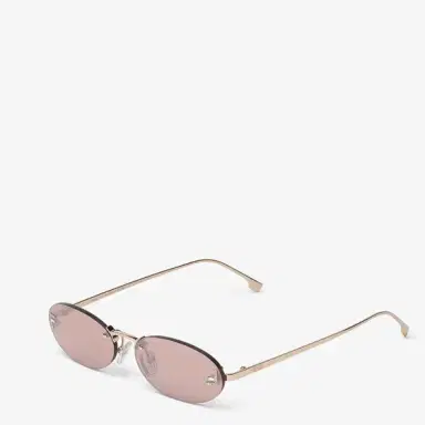 Fendi Oval First Crystal glasses with a rose-gold coloured | Thumbnail 2 Fendi Oval First Crystal glasses with a rose-gold coloured | Thumbnail 2