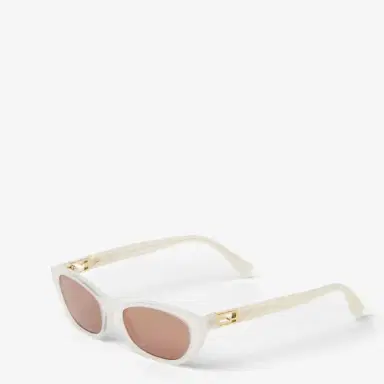 Fendi Cat-eye Baguette glasses in translucent creamy white | Thumbnail 2 Fendi Cat-eye Baguette glasses in translucent creamy white | Thumbnail 2