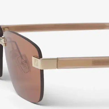 Fendi Rectangular rimless sunglasses, distinguished by hinges | Thumbnail 3 Fendi Rectangular rimless sunglasses, distinguished by hinges | Thumbnail 3