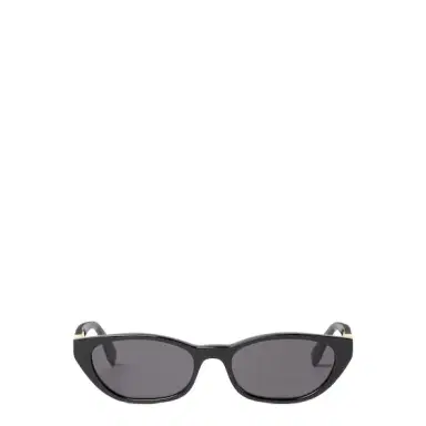 Fendi Cat-eye Baguette glasses in black acetate, decorated on | Thumbnail 1 Fendi Cat-eye Baguette glasses in black acetate, decorated on | Thumbnail 1