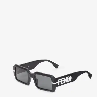 Fendi Rectangular sunglasses in black acetate | Thumbnail 2 Fendi Rectangular sunglasses in black acetate | Thumbnail 2