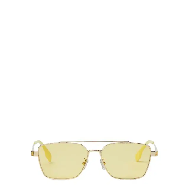 Ultra-lightweight, square pilot sunglasses made of metal Ultra-lightweight, square pilot sunglasses made of metal