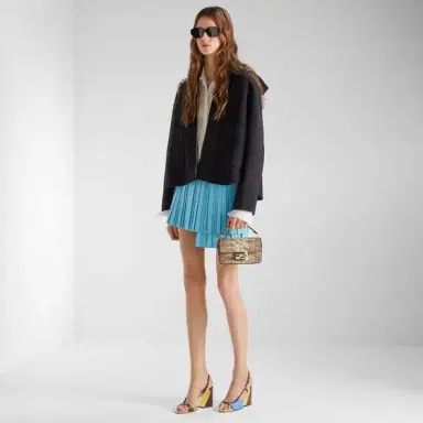 Fendi Short skirt with overlapping panels and an asymmetrical | Thumbnail 4 Fendi Short skirt with overlapping panels and an asymmetrical | Thumbnail 4
