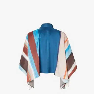 Fendi Cropped shirt with full, short sleeves and side slits | Thumbnail 2 Fendi Cropped shirt with full, short sleeves and side slits | Thumbnail 2