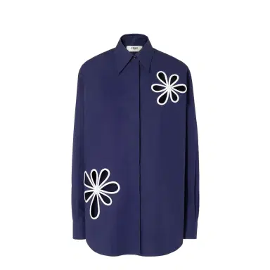 Fendi Long-sleeved shirt with rounded side slits | Thumbnail 1 Fendi Long-sleeved shirt with rounded side slits | Thumbnail 1