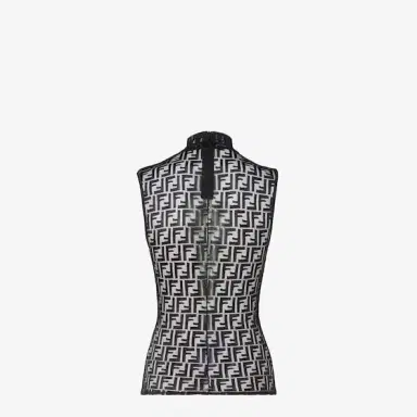 Fendi Sleeveless top with high collar | Thumbnail 2 Fendi Sleeveless top with high collar | Thumbnail 2