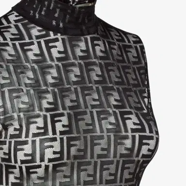 Fendi Sleeveless top with high collar | Thumbnail 3 Fendi Sleeveless top with high collar | Thumbnail 3