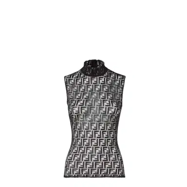 Fendi Sleeveless top with high collar | Thumbnail 1 Fendi Sleeveless top with high collar | Thumbnail 1