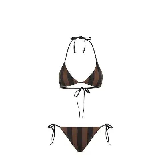 Two-piece reversible swimsuit with triangle bra and briefs Two-piece reversible swimsuit with triangle bra and briefs