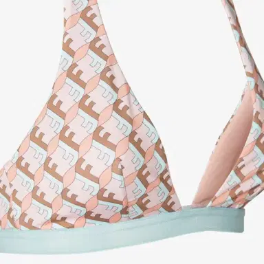 Fendi Triangle bikini top with self-ties behind the neck and hook | Thumbnail 3 Fendi Triangle bikini top with self-ties behind the neck and hook | Thumbnail 3
