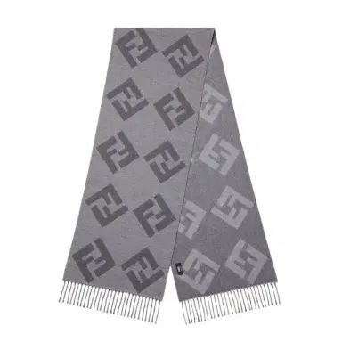 Fendi Rectangular scarf made of wool with an all-over, oversized | Thumbnail 1 Fendi Rectangular scarf made of wool with an all-over, oversized | Thumbnail 1