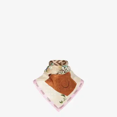 Fendi Square foulard made of beige silk | Thumbnail 3 Fendi Square foulard made of beige silk | Thumbnail 3