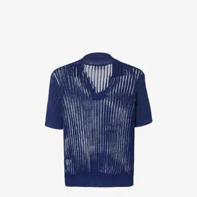 Fendi Short-sleeved jumper with an open, buttonless polo collar | Thumbnail 2 Fendi Short-sleeved jumper with an open, buttonless polo collar | Thumbnail 2