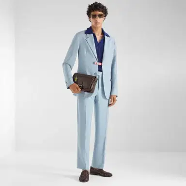 Fendi Short-sleeved jumper with an open, buttonless polo collar | Thumbnail 4 Fendi Short-sleeved jumper with an open, buttonless polo collar | Thumbnail 4