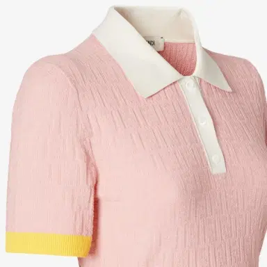 Fendi Close-fitting short dress with classic buttoned polo collar | Thumbnail 3 Fendi Close-fitting short dress with classic buttoned polo collar | Thumbnail 3