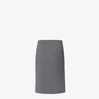 Fendi Straight-cut midi skirt with long, contrasting zips on both | Thumbnail 2 Fendi Straight-cut midi skirt with long, contrasting zips on both | Thumbnail 2