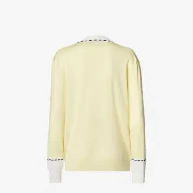 Fendi Oversized jumper with V-neck and low-set sleeves | Thumbnail 2 Fendi Oversized jumper with V-neck and low-set sleeves | Thumbnail 2