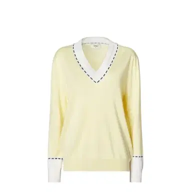 Fendi Oversized jumper with V-neck and low-set sleeves | Thumbnail 1 Fendi Oversized jumper with V-neck and low-set sleeves | Thumbnail 1