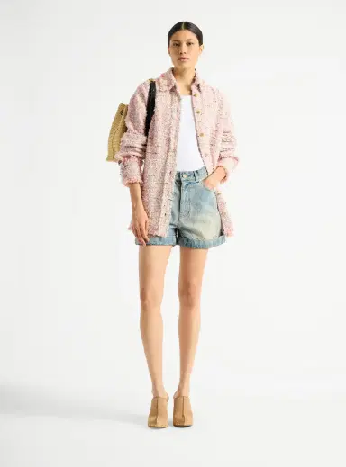 Balmain Topstitched denim shorts | Thumbnail 3 Balmain Topstitched denim shorts | Thumbnail 3