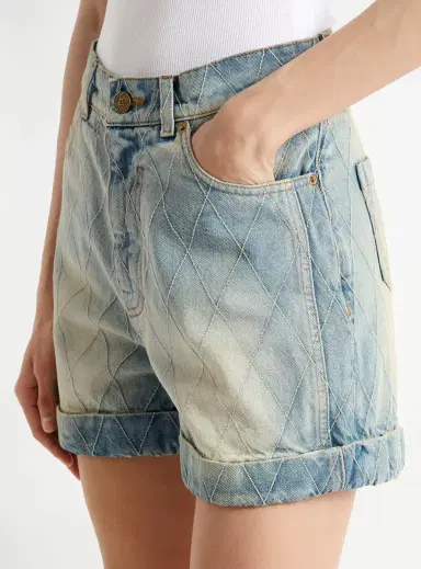 Balmain Topstitched denim shorts | Thumbnail 5 Balmain Topstitched denim shorts | Thumbnail 5
