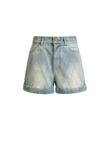 Balmain Topstitched denim shorts | Thumbnail 1 Balmain Topstitched denim shorts | Thumbnail 1