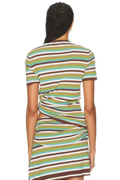 Christopher Esber Stripe Knit Orbit Tee | Thumbnail 4 Christopher Esber Stripe Knit Orbit Tee | Thumbnail 4