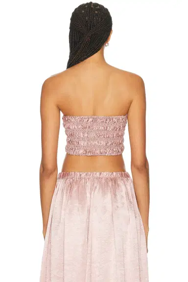 ENZA COSTA Textured Satin Smock Top | Thumbnail 3 ENZA COSTA Textured Satin Smock Top | Thumbnail 3