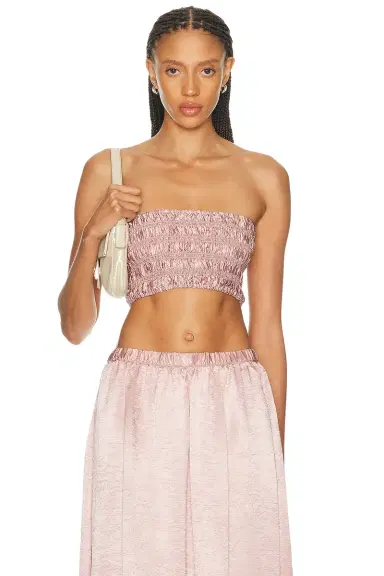ENZA COSTA Textured Satin Smock Top | Thumbnail 1 ENZA COSTA Textured Satin Smock Top | Thumbnail 1