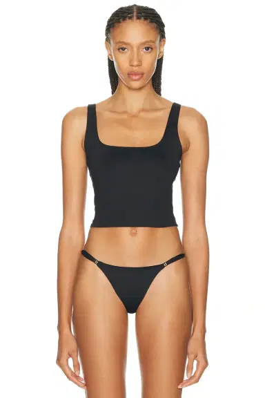 Skims Iconic Swim Tank Bikini Top | Thumbnail 1 Skims Iconic Swim Tank Bikini Top | Thumbnail 1