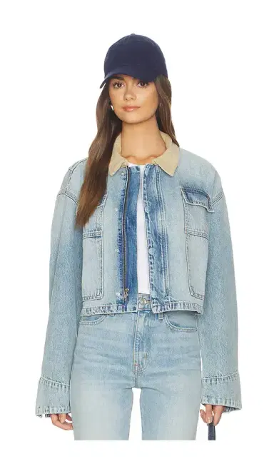 SLVRLAKE Connor Cropped Worker Jacket | Thumbnail 1 SLVRLAKE Connor Cropped Worker Jacket | Thumbnail 1