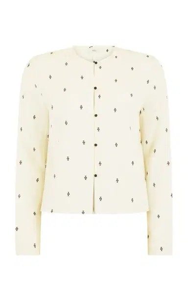 Harris Tapper Exclusive Eileen Embroidered Silk-Blend Top | Thumbnail 1 Harris Tapper Exclusive Eileen Embroidered Silk-Blend Top | Thumbnail 1