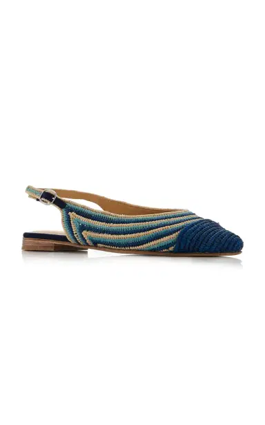 Gabriela Hearst Strength Raffia Slingback Flats | Thumbnail 4 Gabriela Hearst Strength Raffia Slingback Flats | Thumbnail 4